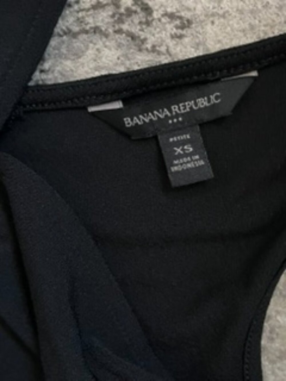Banana Republic Black Tie Waist Sash Tiered Midi Dress Petite XS - Picture 6 of 7